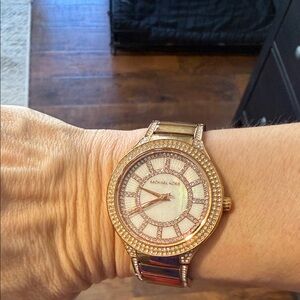 Michael Kors Rose Gold Crystal Pavé Women's Watch